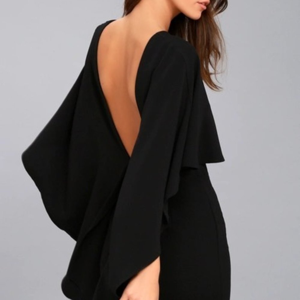 Lulu's Black Backless Mini Dress